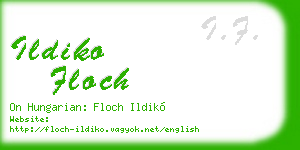 ildiko floch business card